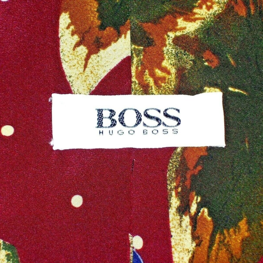 Hugo Boss Designer Mens Dress Suit Neck Tie Silk - Picture 5 of 6